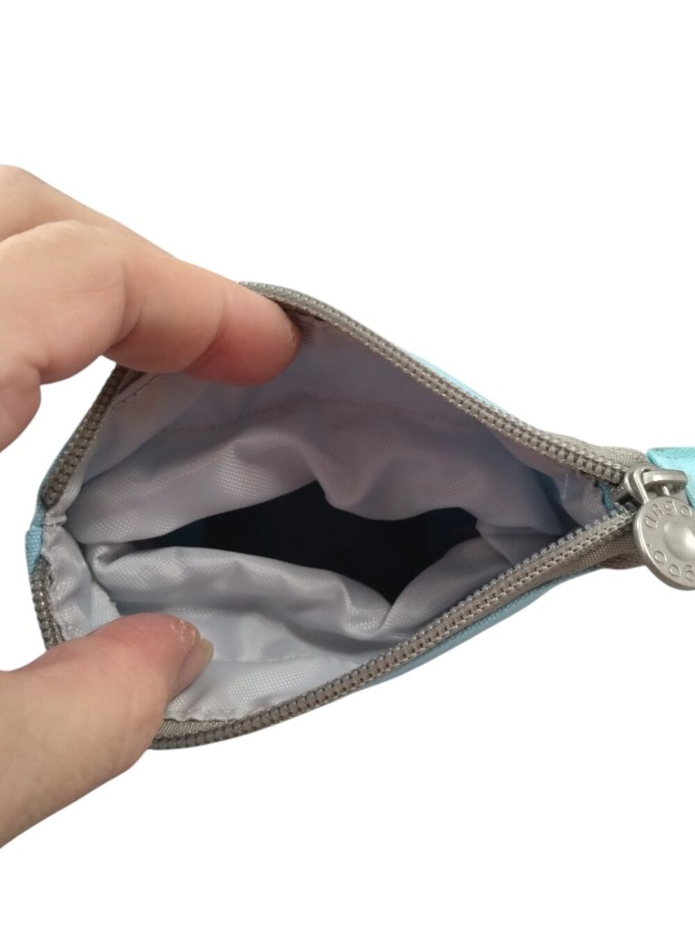 Angoo Expandable Cat Pencil Case Pouch Organizer Zip Up Blue/Gray School - Picture 4 of 6